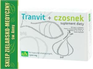 TRANVIT + CZOSNEK 80 Kapsuek TRAN WITAMINY - 2848582781