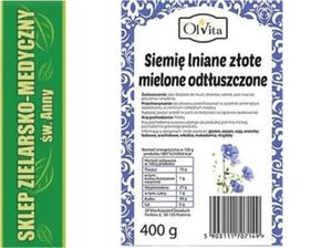 SIEMI LNIANE ZOTE MIELONE ODTUSZCZONE 400g - 2858335525