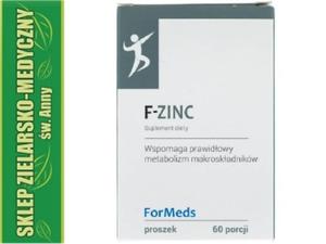 F-ZINC PROSZEK 60 PORCJI CYTRYNIAN CYNKU 15mg/porcj - 2861469628