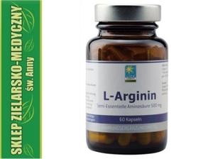 L-Arginin 60 Kapsuek Arginina + Witamina B6 - 2861469698