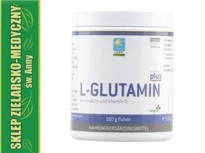 L-GLUTAMINA PLUS PROSZEK 150g Glutamina + Witamina D - 2861469699