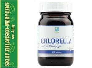 CHLORELLA 250 Tabletek MIKROALGI BEZ JODU - 2861469703