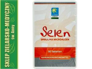 SPIRULINA SELEN 90 TABLETEK MIKROALGI BEZ JODU - 2861469707