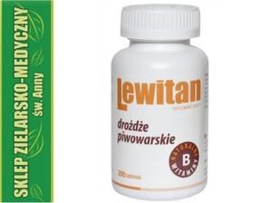 LEWITAN 200 Tabletek Drode piwowarskie Metabolizm - 2861469728