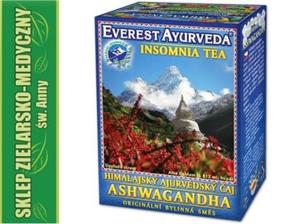 ASHWAGANDHA EVEREST AYURVEDA INSOMNIA TEA HERBATA AYURWEDYJSKA 100g - 2861469751