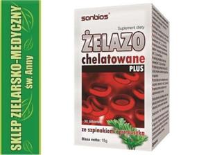 elazo Chelatowane Plus 30 tabletek Hemoglobina, Krew, Zmczenie - 2861469843