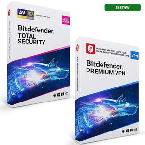 Bitdefender Total Security + Premium VPN 10st. 1 rok - 2874330940