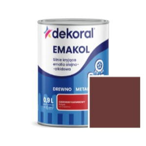 EMALIA OLEJNO-ALKIDOWA EMAKOL STRONG DO DREWNA I METALU MAHO MATOWY 0,9L DEKORAL - 2833581285