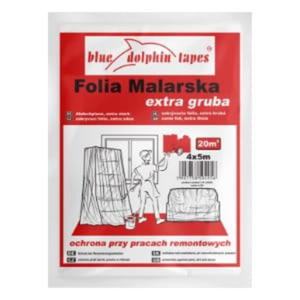 FOLIA MALARSKA EXTRA GRUBA 4X5M BLUE DOLPHIN