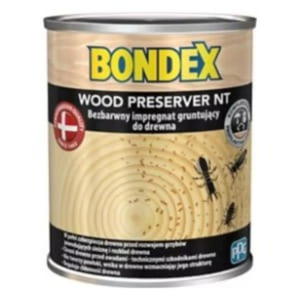 WOOD PRESERVER ACT 0,75L IMPREGNAT GRUNTUJCY DO DREWNA BEZBARWNY BONDEX