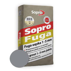 FUGA WSKA 1-5MM 136 BETONOWO-SZARY 14 25KG SOPRO - 2834518372