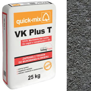 QUICK-MIX SIEVERT ZAPRAWA MURARSKA Z TRASEM TUBAG DO KLINKIERU VK PLUS T 25KG CIEMNOSZARA - 2864667925