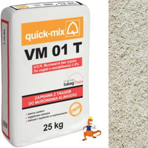 QUICK-MIX SIEVERT ZAPRAWA MURARSKA Z TRASEM TUBAG DO KLINKIERU VM 01 T 25KG BEOWA - 2864667932