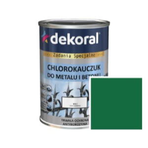 EMALIA CHLOROKAUCZUK STRONG DO METALU I BETONU ZIELE MCHU 0,9L DEKORAL - 2861324636