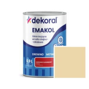 EMALIA OLEJNO-ALKIDOWA EMAKOL STRONG DO DREWNA I METALU KREMOWY 0,2L DEKORAL - 2861324684