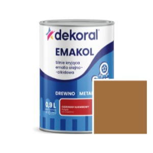 EMALIA OLEJNO-ALKIDOWA EMAKOL STRONG DO DREWNA I METALU ORZECH JASNY 0,9L DEKORAL - 2833572676