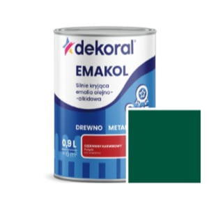 EMALIA OLEJNO-ALKIDOWA EMAKOL STRONG DO DREWNA I METALU ZIELONY SOCZYSTY 0,9L DEKORAL - 2833572692