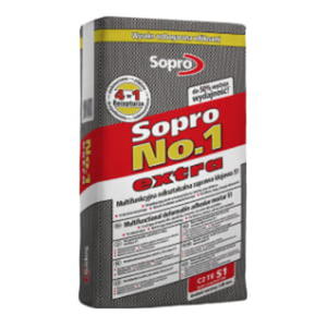 WYSOKOELASTYCZNA ZAPRAWA KLEJOWA S1 NO.1 400 EXTRA 5KG SOPRO - 2861333082