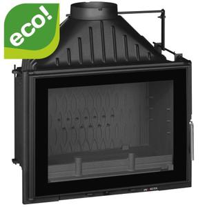 WKAD KOMINKOWY INVICTA 700 GRAND ANGLE ECO Z SZYBREM, DOPROWADZENIE POWIETRZA ref. 9270-73-DP O MOCY 12 kW - 2861334375