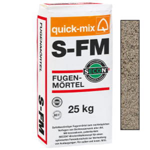 BEZCEMENTOWA ZAPRAWA DO FUGOWANIA KLINKIERU S-FM 25KG CEMENTOWO-SZARA QUICK-MIX SIEVERT - 2864667948