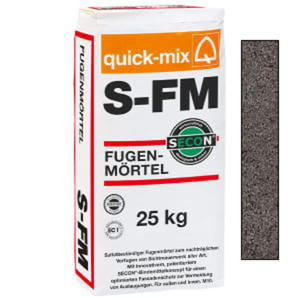 BEZCEMENTOWA ZAPRAWA DO FUGOWANIA KLINKIERU S-FM 25KG CIEMNOSZARA QUICK-MIX SIEVERT - 2864667952