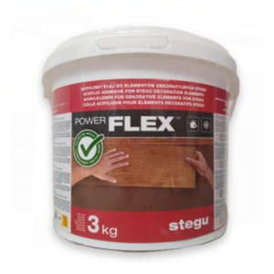 GOTOWY KLEJ DYSPRESYJNY POWERFLEX BROWN 3KG STEGU - 2874714667