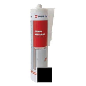 SILIKON NEUTRALNY CZARNY 310ML WURTH - 2878212235