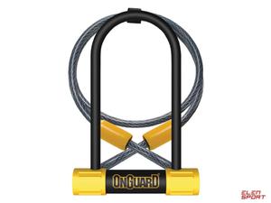 Zapicie Rowerowe Onguard Bulldog Medium Dt 8015M U-Lock - 13mm 90mm 140mm - 5 X Klucze Z Kodem + Linka 10mm 120cm - 2858984402