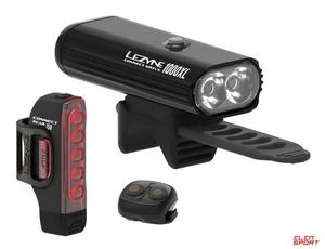 Zestaw owietlenia Lezyne Connect Drive Pro 1000Xl / Strip Connect Przd 1000 Lumenw, Ty 150 Lumenw, Bezprzewodowe Przyciski Na Kierownic W/wy, Usb Czarne - 2864617446