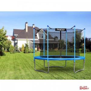 Trampolina ogrodowa Neo-Sport 8ft/252cm z siatk wewntrzn i drabink - 2867257101