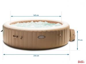 Dmuchane SPA Jacuzzi z hydromasaem 216 x 71 cm 6 os. + akcesoria premium Intex 28428 - 2867257082