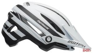 Kask Rowerowy Bell Sixer Integrated Mips Fasthouse Stripes Matte White Black - 2858984828