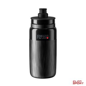 Bidon Elite FLY TEX Black, Grey Logo 550ml - 2876988766