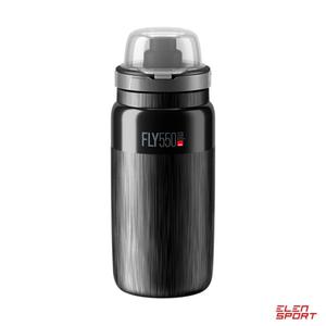 Bidon Elite FLY MTB TEX Black, Grey Logo 550ml - 2876988772