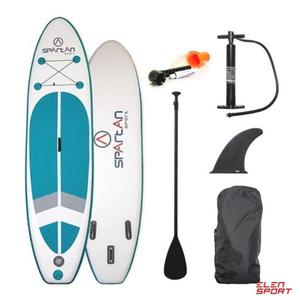 Paddleboard z akcesoriami deska Spartan SUP 10 White-Turquoise Blue - 2868471491