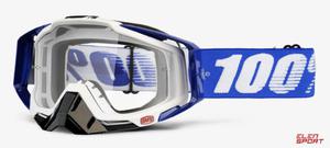 Gogle Rowerowe 100% Racecraft Cobalt Blue (Szyba Przezroczysta Anti-Fog, Lt 88%-92% + 10 Zrywek) - 2868276848