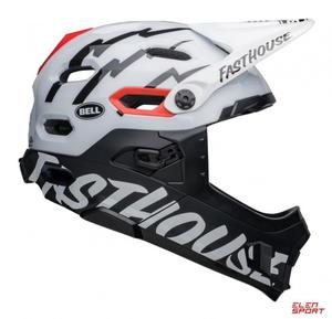 Kask Rowerowy Full Face Bell Super Dh Mips Spherical Fasthouse Matte Gloss Black White - 2864617274