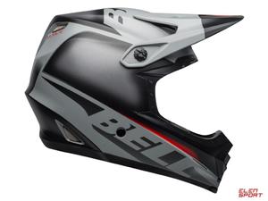 Kask Rowerowy Full Face Bell Full-9 Fusion Mips Matte Gloss Black Gray Crimson - 2858984152