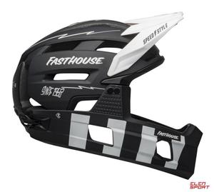 Kask Rowerowy Full Face Bell Super Air R Mips Spherical Matte Black White Fasthouse - 2858984164