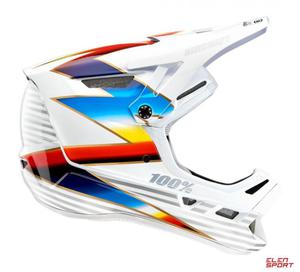 Kask Full Face 100% Aircraft Composite Helmet Knox White - 2868276883