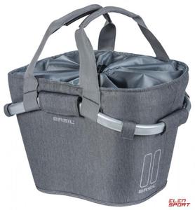 Kosz Na Kierownic Basil Classic Carry All Front Basket Kf 15L, Szary + Pytka Mocujca - 2868277266