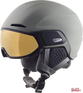 Kask Narciarski Alpina Alto Q-Lite Moon-Grey Matt (Gold Mirror) 55-59 - 2876988178