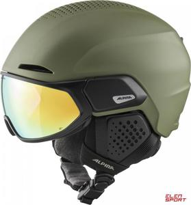 Kask Narciarski Alpina Alto Q-Lite Olive Matt (Gold Mirror) 55-59 - 2876988181