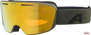 Gogle Narciarskie Alpina Nendaz Q-Lite Olive Matt Szko Q-Lite Gold S2 - 2876988149