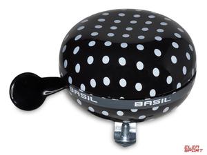 Dzwonek Rowerowy Basil Big Bell Polkadot 80mm, Black/white Dots - 2868277180