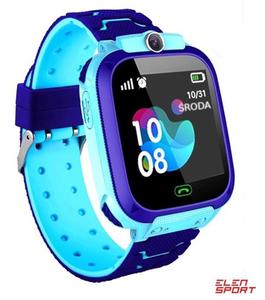 Zegarek smartwatch dla dzieci lokalizator GPS Q12 niebieski - 2858984722