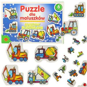 ALEXANDER Puzzle dla maluszkw - maszyny budowlane 2+ - 2878285847