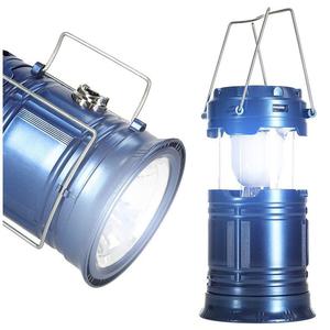 Lampa turystyczna lampka latarka biwakowa solarna - 2878285866