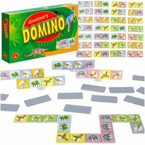 ALEXANDER Domino- dinozaury gra edukacyjna 4+ - 2878286399