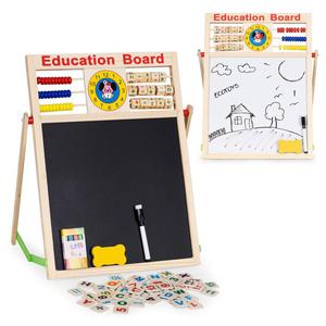 Tablica edukacyjna 2w1 magnetyczna liczydo kreda ECOTOYS - 2878420732